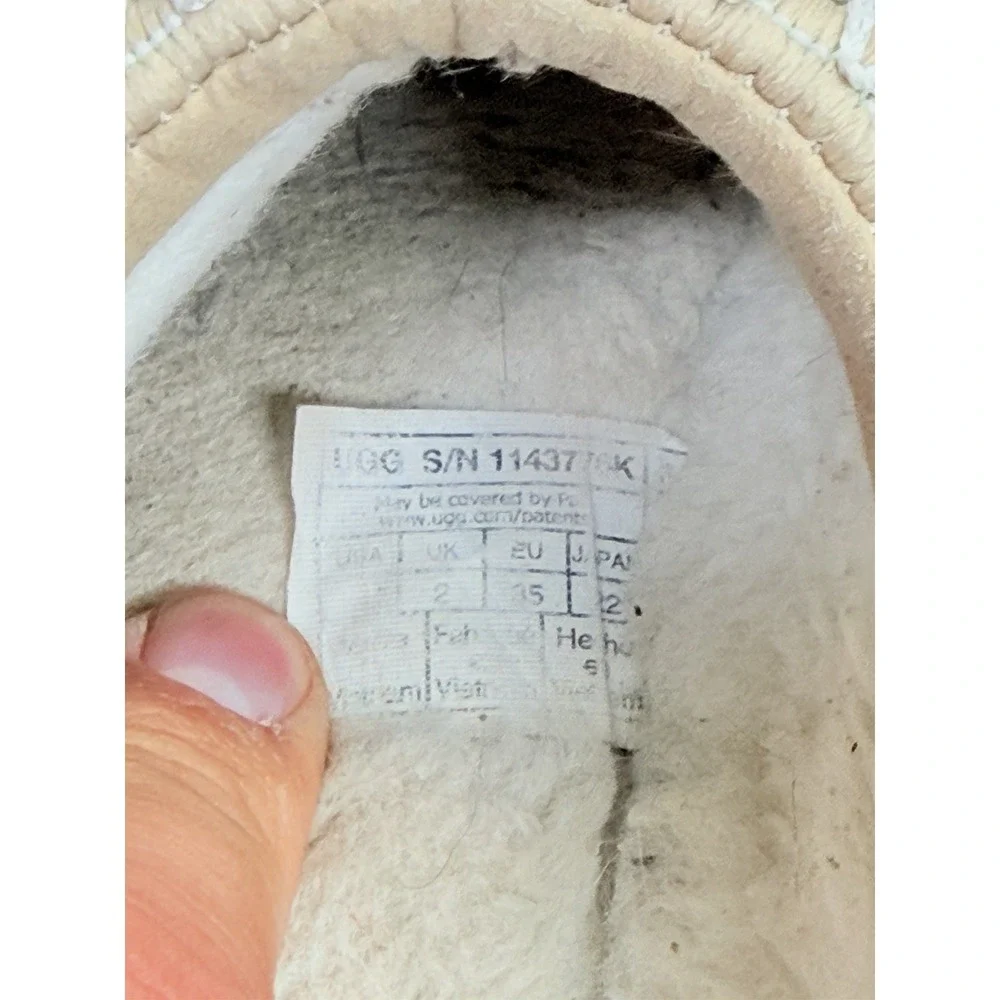 UGG‎ Tazz Platform Slippers Mustard Seed Suede Youth US 4 Kids 1143774K
